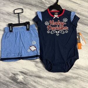 NEW baby girl Harley Davidson outfit 24M
